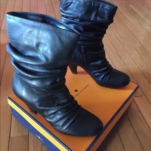 Black Nappa AT-OLISA BOOTS